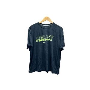 Nike Dri-Fit XXL #Beast T Shirt Charcoal Grey